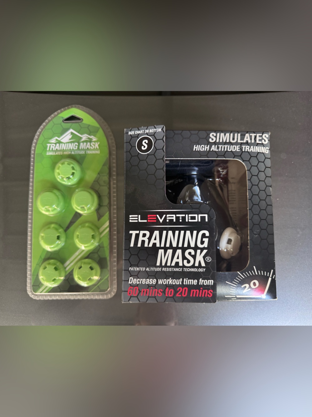 Elevation Training Mask with Green Resistance Valves